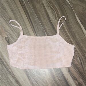 NWOT HYFVE Pink Sleeveless Fitted Camisole Crop Top